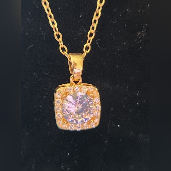 Swarovski Elements Jewelry - Swarovski Elements Necklace Crystals Gold Toned Pendant NWOT